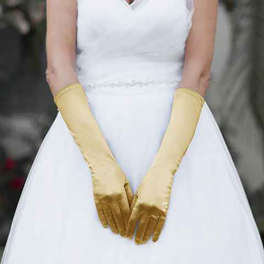 Medium Satin Gloves